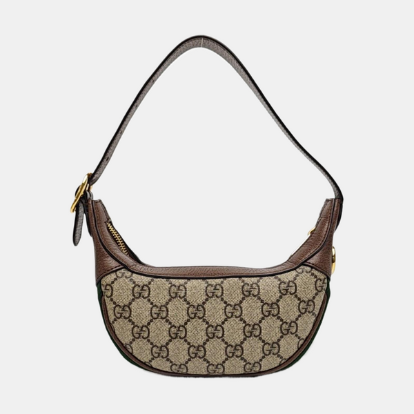 Monogram Coated Canvas Shoulder Bag Gray