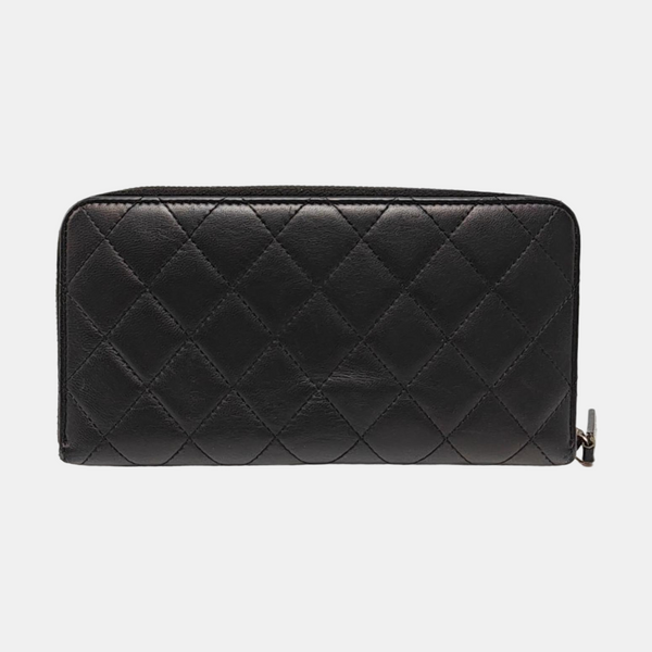 CLASSIC FLAP Mini Quilted Lambskin Black Wallet