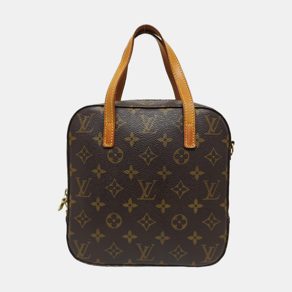 SPONTINI Monogram Coated Canvas Brown