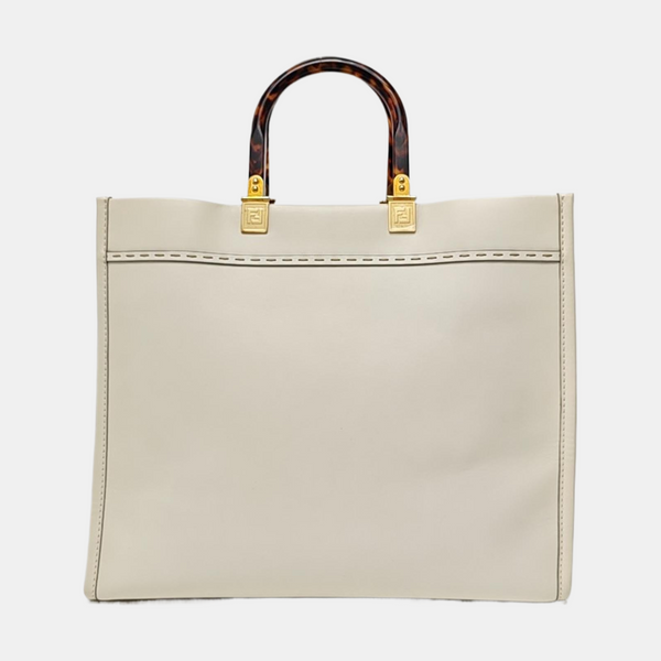 Sunshine Medium Calfskin White