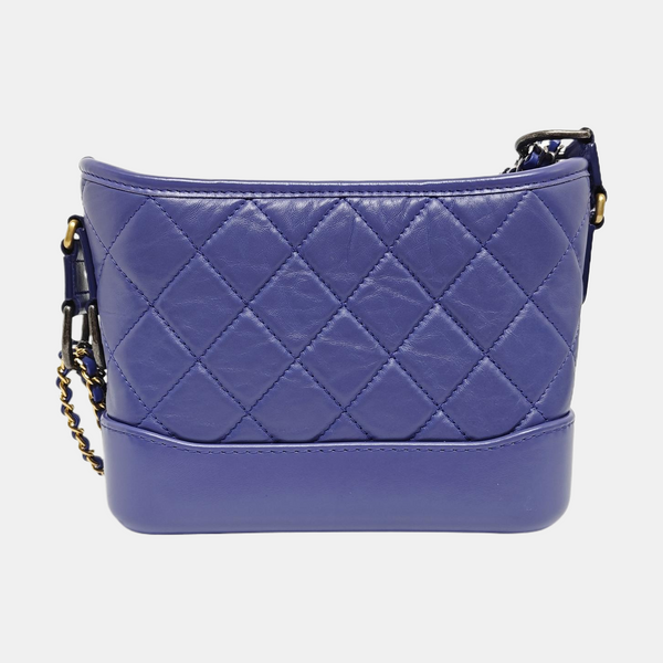 GABRIELLE Small Quilted Calfskin Purple