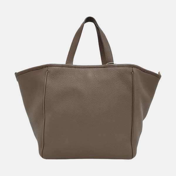 Calfskin Shoulder Bag Gray
