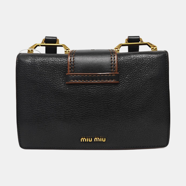 Miu Lady Calfskin Black