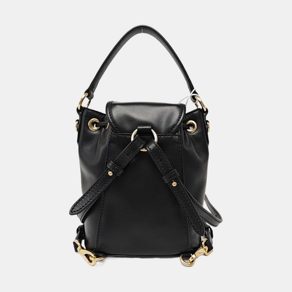 Calfskin Backpack Mini Black
