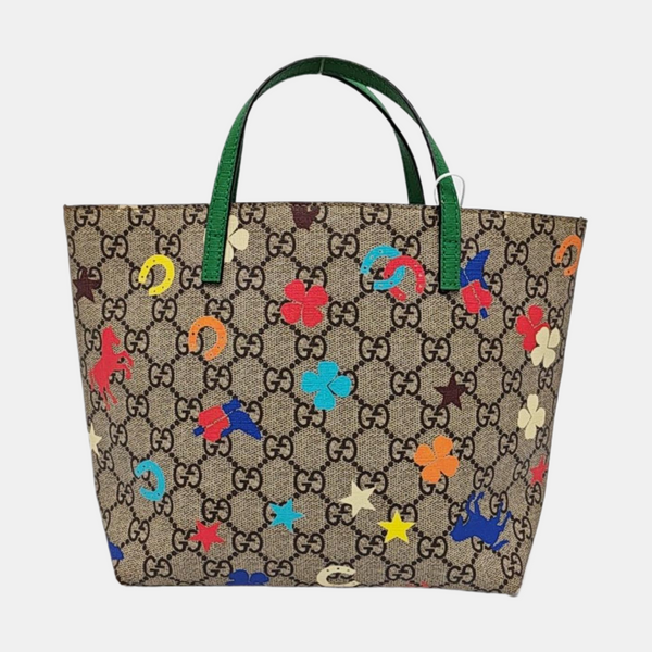 GG Imprime Coated Canvas Beige