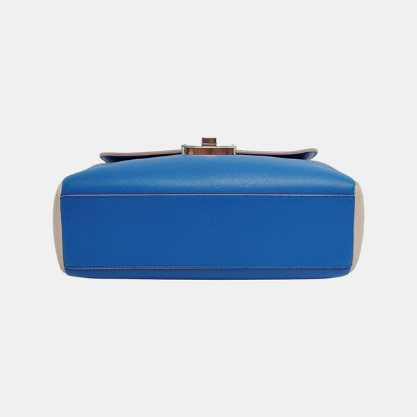 New Lock Calfskin Blue