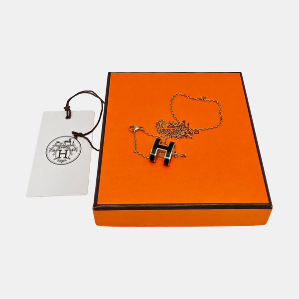 Pop H Metal Rose Gold Necklace