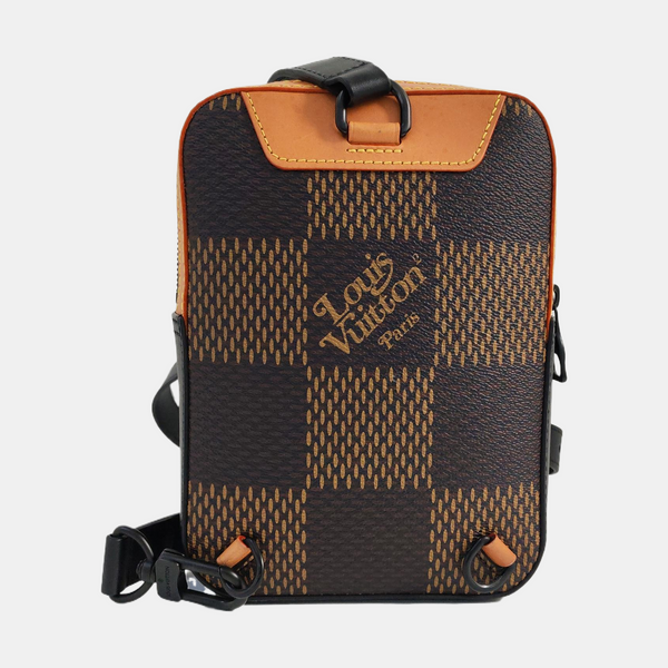 AMAZON Damier Ebene Coated Canvas Brown
