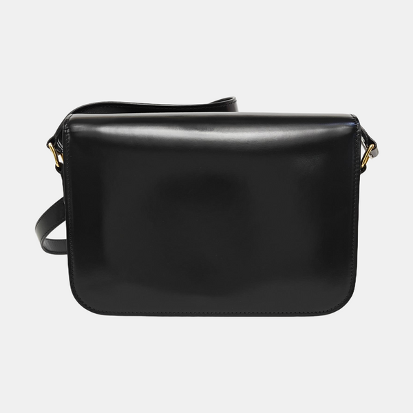 TRIOMPHE Medium Calfskin Black