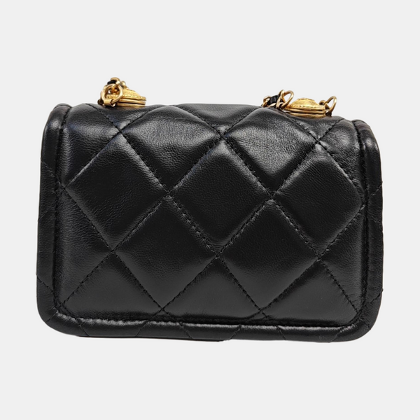 BIJOUX FLAP Quilted Lambskin Black