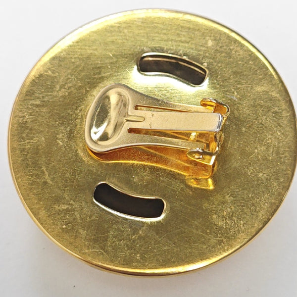 Metal Gold Clip On Earrings