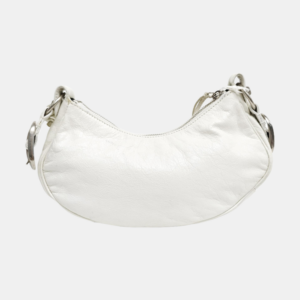 Le Cagole Mini Calfskin White
