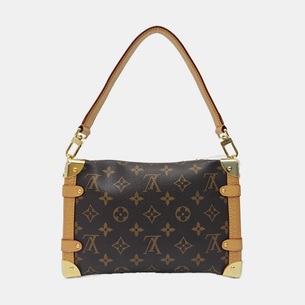 SIDE TRUNK MM Monogram Coated Canvas Brown