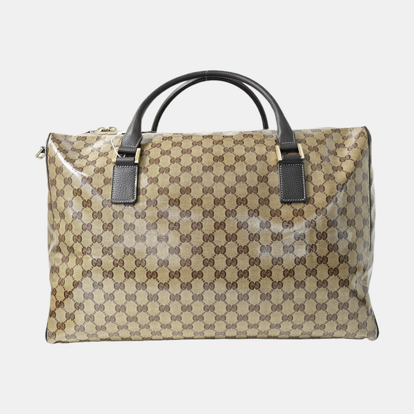 Monogram Coated Canvas Shoulder Bag Beige