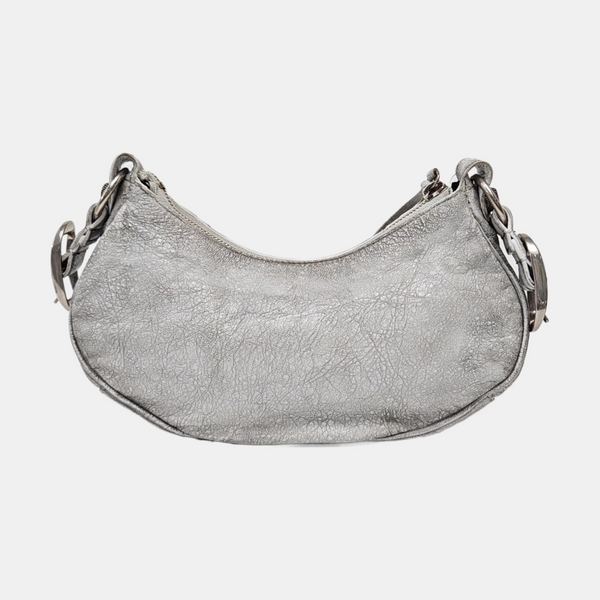 Le Cagole Mini Lambskin Silver
