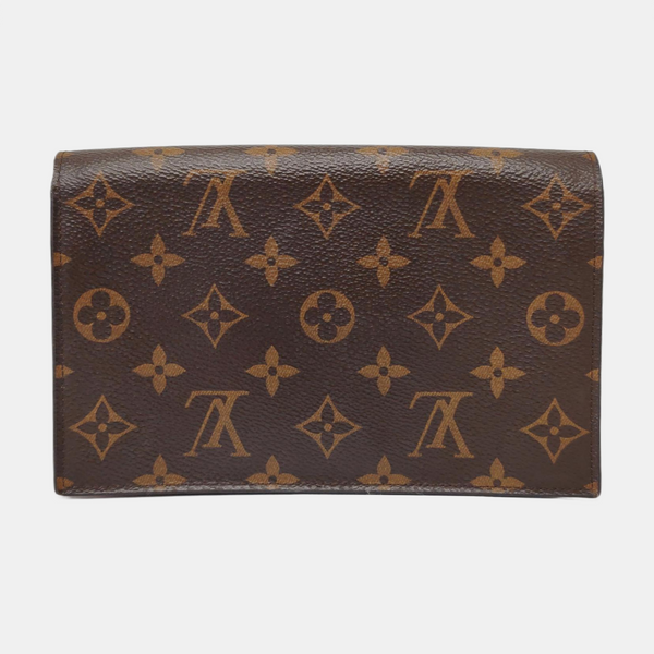 FLORE Monogram Coated Canvas Brown