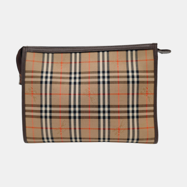 Canvas Clutch Beige
