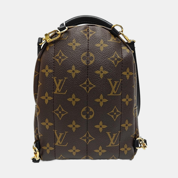 PALM SPRINGS Mini Monogram Coated Canvas Brown