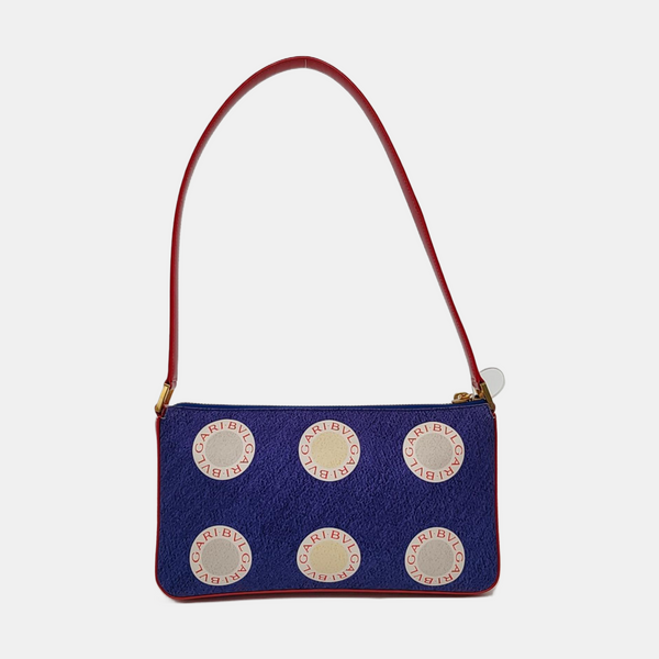 Fabric Shoulder Bag Blue