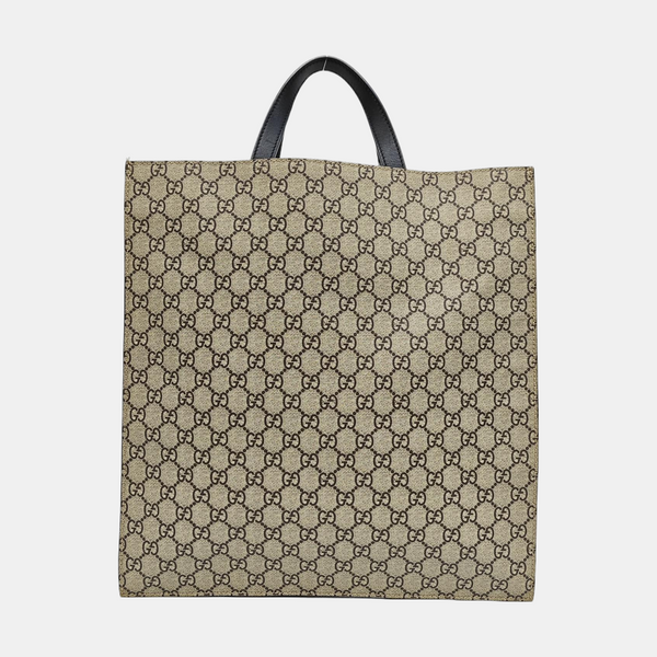 GG Supreme Monogram Coated Canvas Brown