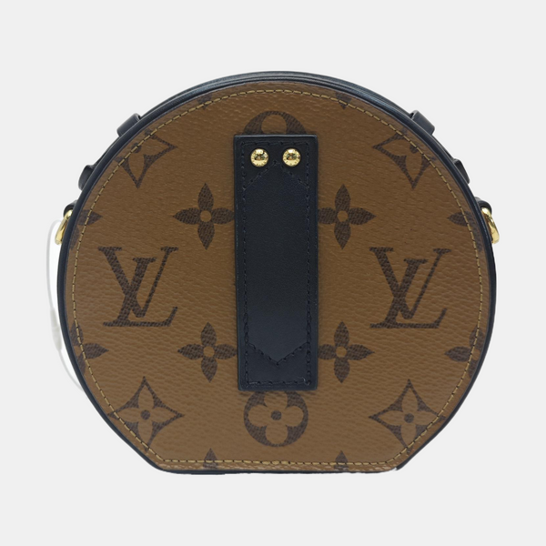 BOITE CHAPEAU Mini Monogram Coated Canvas Brown