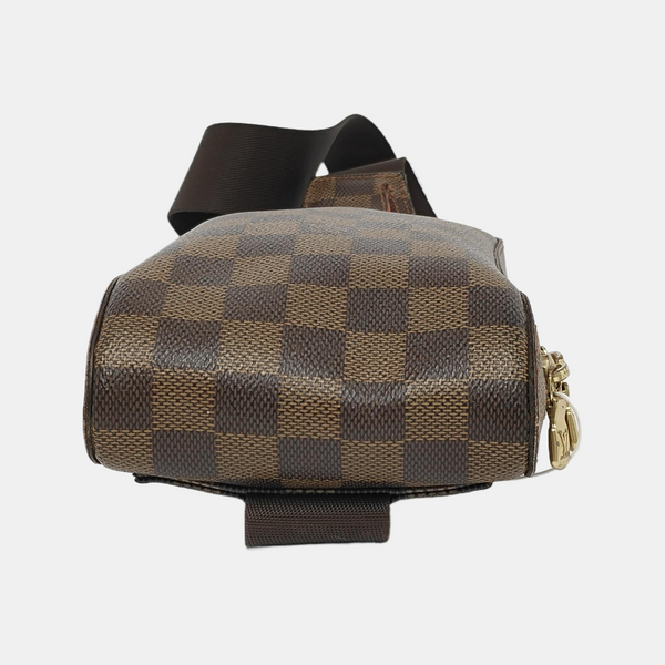 GÉRONIMOS Damier Ebene Coated Canvas Brown