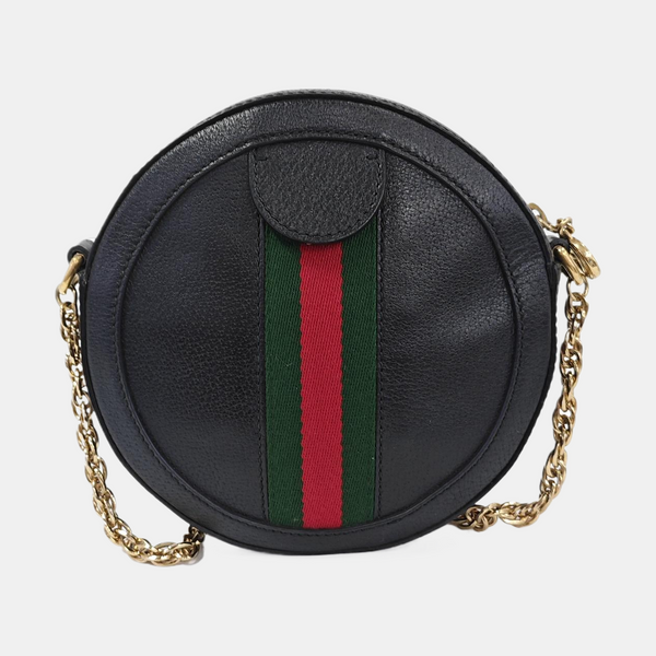 Authenticated pre-owned Ophidia Mini Calfskin Black - Shoulder Bag at Looply