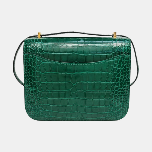 Constance 19 Shiny Porosus Crocodile Green