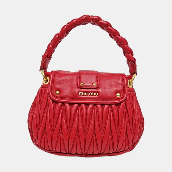 Miu Coffer Lambskin Red