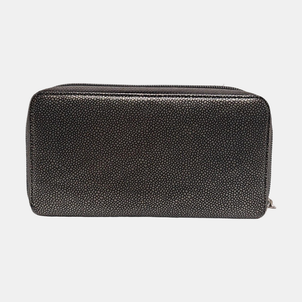 Quilted Grained Calfskin Gray