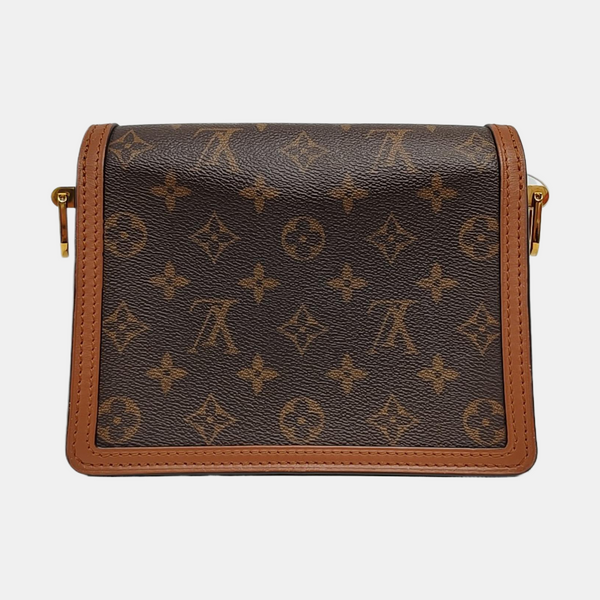 DAUPHINE Mini Monogram Coated Canvas Brown