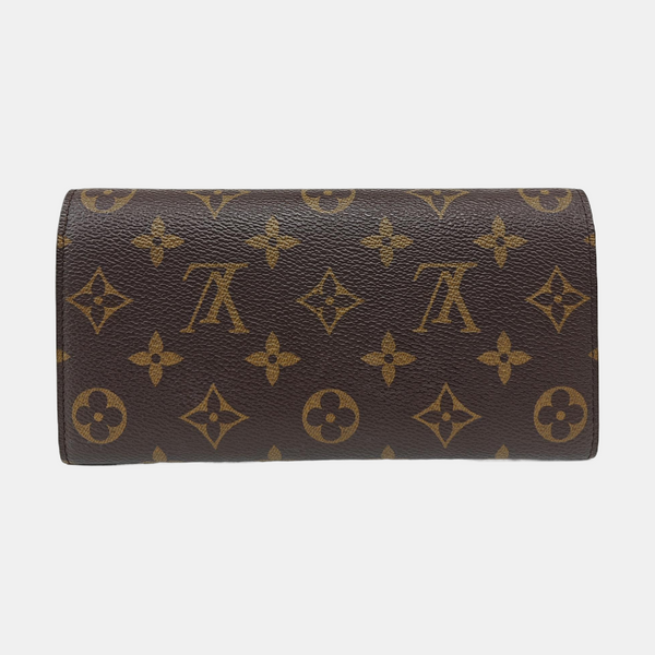 EMILIE Monogram Coated Canvas Brown Wallet