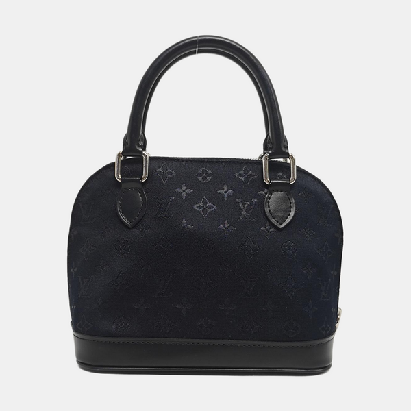 ALMA Mini Monogram Silk Satin Black