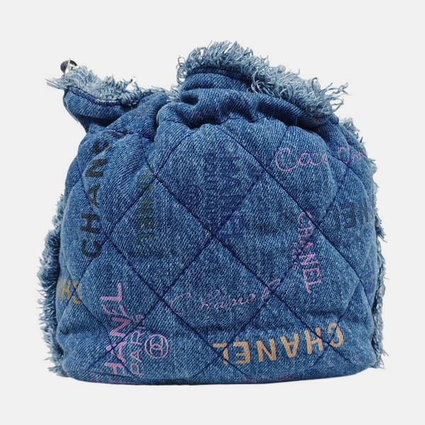 Quilted Denim Blue