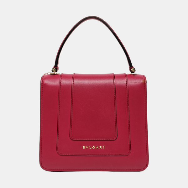 SERPENTI FOREVER Piel de becerro acolchada pequeña rojo