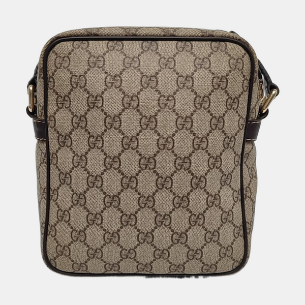 Monogram Coated Canvas Shoulder Bag Brown