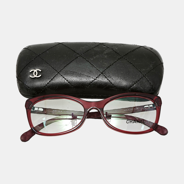 Synthetic Eyeglasses Red