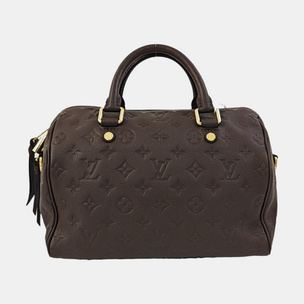 SPEEDY 25 Monogram Calfskin Brown