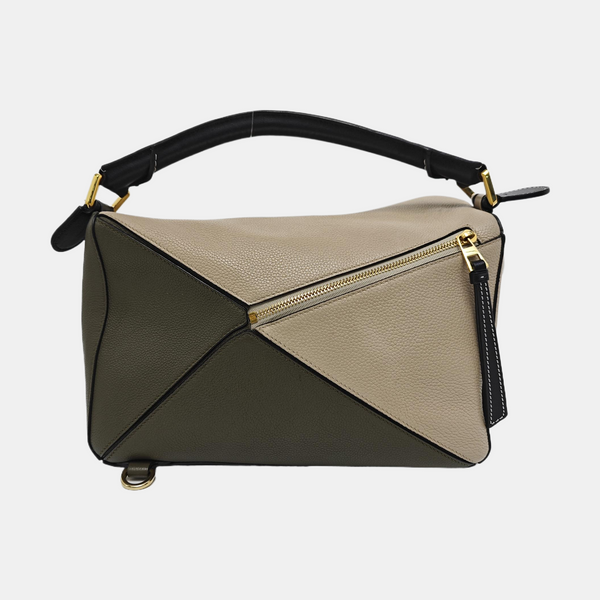 Puzzle Medium Calfskin Gray