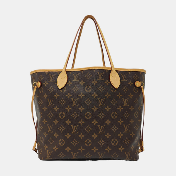 NEVERFULL MM Monogram Coated Canvas Brown