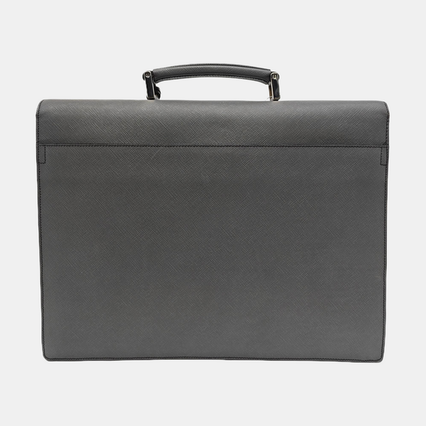 Calfskin Top Handle Bag Gray