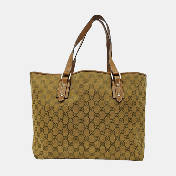 Monogram Canvas Tote Bag Yellow