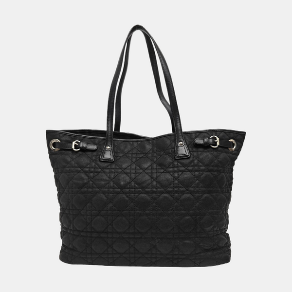 Panarea Cannage Coated Canvas Black