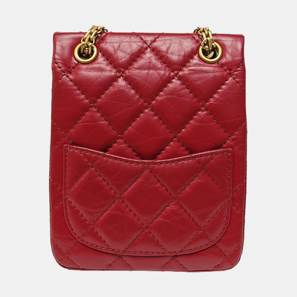 2.55 Quilted Vintage Calf Red