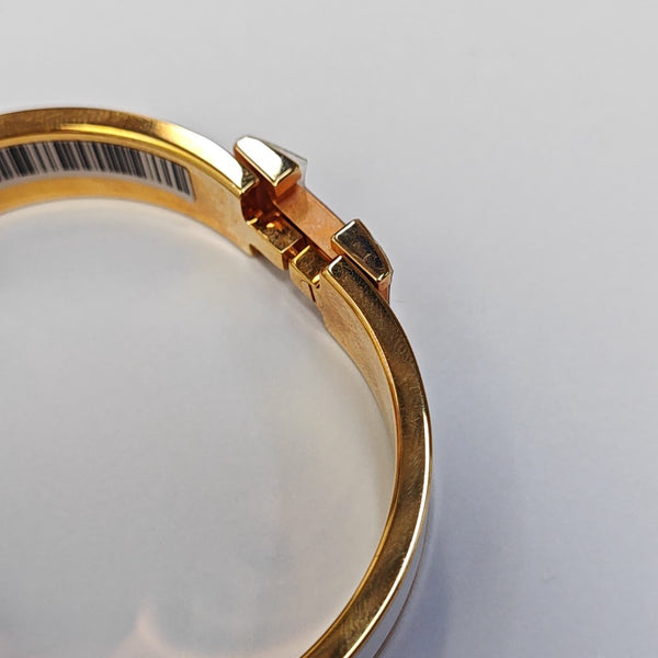Clic H Metal Gold Bangle