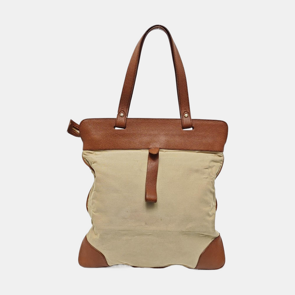 Fabric Tote Bag Beige