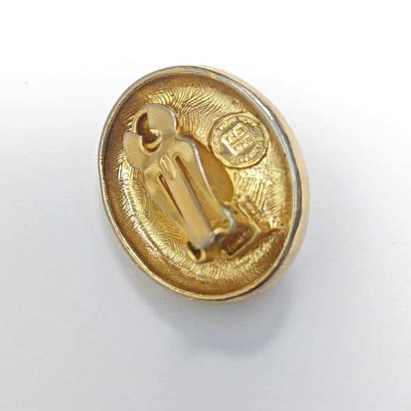 Metal Gold Clip On Earrings
