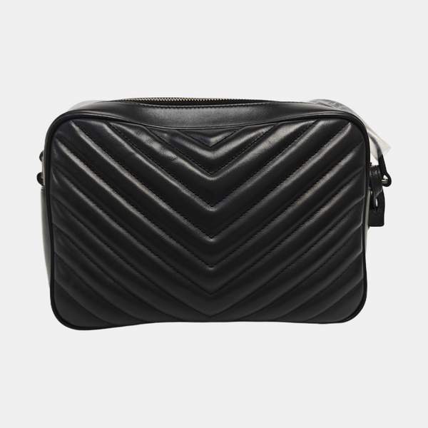 LOU Chevron Calfskin Black