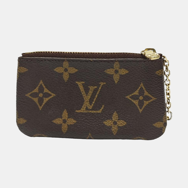Monogram Coated Canvas Key Pouch Brown