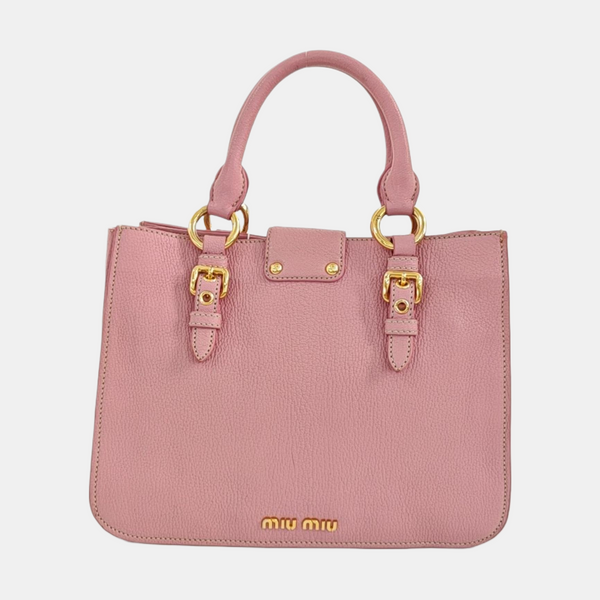 Calfskin Tote Bag Pink
